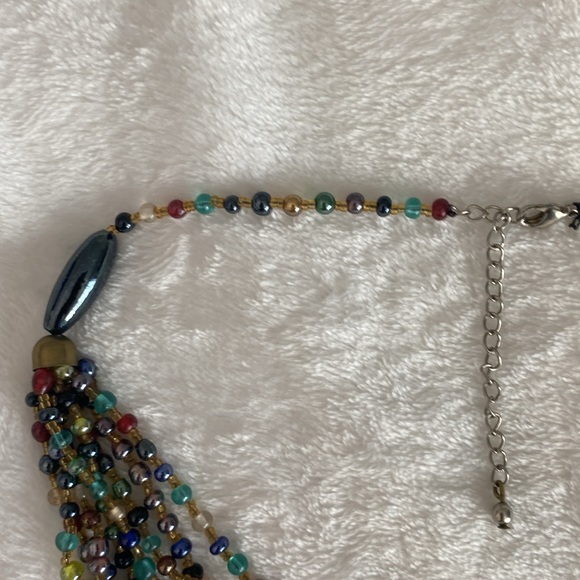 Beaded multicoloured necklace - Picture 9 of 12